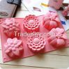 silicone flower cake molds