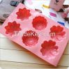 silicone flower cake molds