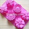 silicone flower cake molds