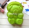 silicone bear cake molds with earphone