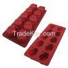 silicone  Santa Claus chocolate and ice cube tray molds