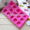silicone chocolate  molds and ice cube trays