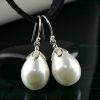 Pretty waterdrop shaped pearl S925 sterling silver  Earrings