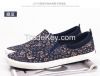LEYO 2016 men casual shoes slip-on sneaker high fashion floral print