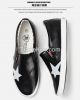 LEYO 2016 summer man shoes star print Pu casual shoes fashion slip-on sneaker