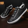 LEYO summer man shoes white black or navy color casual shoes fashion lace-up sneaker