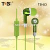 Earphone in-ear earbuds  with noise canceling and mic for  Iphone Android Windows portable device