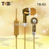 Earphone in-ear earbuds  with noise canceling and mic for  Iphone Android Windows portable device