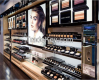 European style cosmetic shop interior design with retail store display