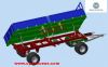 side  tipping  trailer with high box