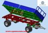 side  tipping  trailer with high box