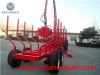 log trailer with hydraulic crane forestry machinery