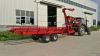 bale bundle transportation trailer for farm tractor with hydraulic self loading and self unloading