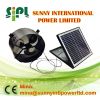 chinese (solar) 24 Hours running green energy machine Solar attic exhaust fan Solar powered ventilation for house