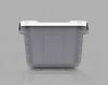 Plastic multi-purpose Container No.B1066 White- Grey