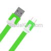 Retractable USB flat cable, 2.0 A/M TO micro 5p B/M