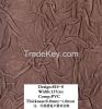 knitted 3d wall paper pvc bonded leather