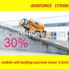 LT3500 self loading mobile concrete mixer machine/small concrete mixer price