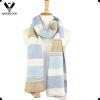 2016 latest fashion oversized stripe knitted scarf