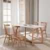 Scandinavian furniture dining room wood chair and table
