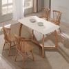 Scandinavian furniture dining room wood chair and table