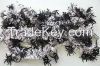 PET Christmas tinsel,tinsel flower garland