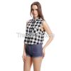 2015 Wholan hot sale Simple Quick Dry Sleeveless Check Polo Shirt For