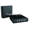 5 usb ports portable smart phone charger 