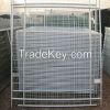 black removable chain link temporary fence