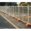 black removable chain link temporary fence