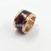 2016 fashion man stainless steel rings with resin