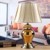 Silver-Plated and Gold-plated Porcelain Lamp
