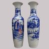 Blue and White Hand Painted Floor Vase