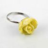 Rose Flower Porcelain Finger Rings