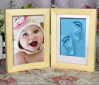 Baby Souvenir Cheap wholesale 8x10 10X12 12X16 Cute Baby Photo Frame with clean-touch inkpad                        