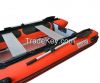 ALEKO Inflatable Raft 7 Person Fishing Red Boat 13.8ft with Aluminum Floor