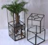 Sunshine Greenhouse, Mini landscape greenhouse, Small Terrarium Cube, glass vase, glass decoration, candle holder, stained glass cube