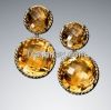 David Yurman Two-Drop Citrine Chatelaine Earrings 8mm and 12mm