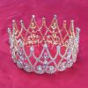 Wholesale round ring  crystal crown hair accessories, Bridal tiara beauty pageant