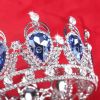  round ring and big RED and Blue crystal crown hair accessories wholesale diamond wedding dresses