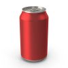 Empty 330ml sleek or standard aluminum beer beverage can