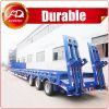 Competitive price 60ton tri axle lowbed semi trailer air suspension for transport Cat D7 D8 D9 bulldozer