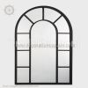 Home DÃ©cor Mirrors With Faux Window Look Window Mirrors Arched Window Mirror With Metal Frame Arch Antiqued Leaner Mirror