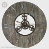 Wooden Wall Clocks Rustic Wood and Metal Clock Antique Wooden Clock Wooden Clock Decoration