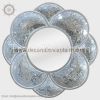 Decorative cracked mosaic wall mirror crackle mosaic frame mirror Silver broken glass wall mirror cullet  mirror