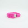 High quanlity print logo cheap custom silicone bracelet usb flash drive