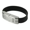  promotion gift wristband 8gb 16gb black leather usb flash drive