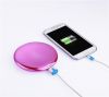 ultra slim portable mirror mobile power bank, round 2500mah power bank with mirror