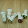  Dual ports quick charging led light fast charging USB car charger