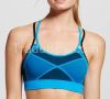 Women's low impact seamless criss cross caged back sports bra with removable padding
